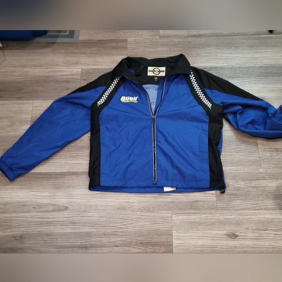 Buell Racing Other - Buell Racing, North End All Climate Wear Zip-Up Windbreaker Embroidered Logos